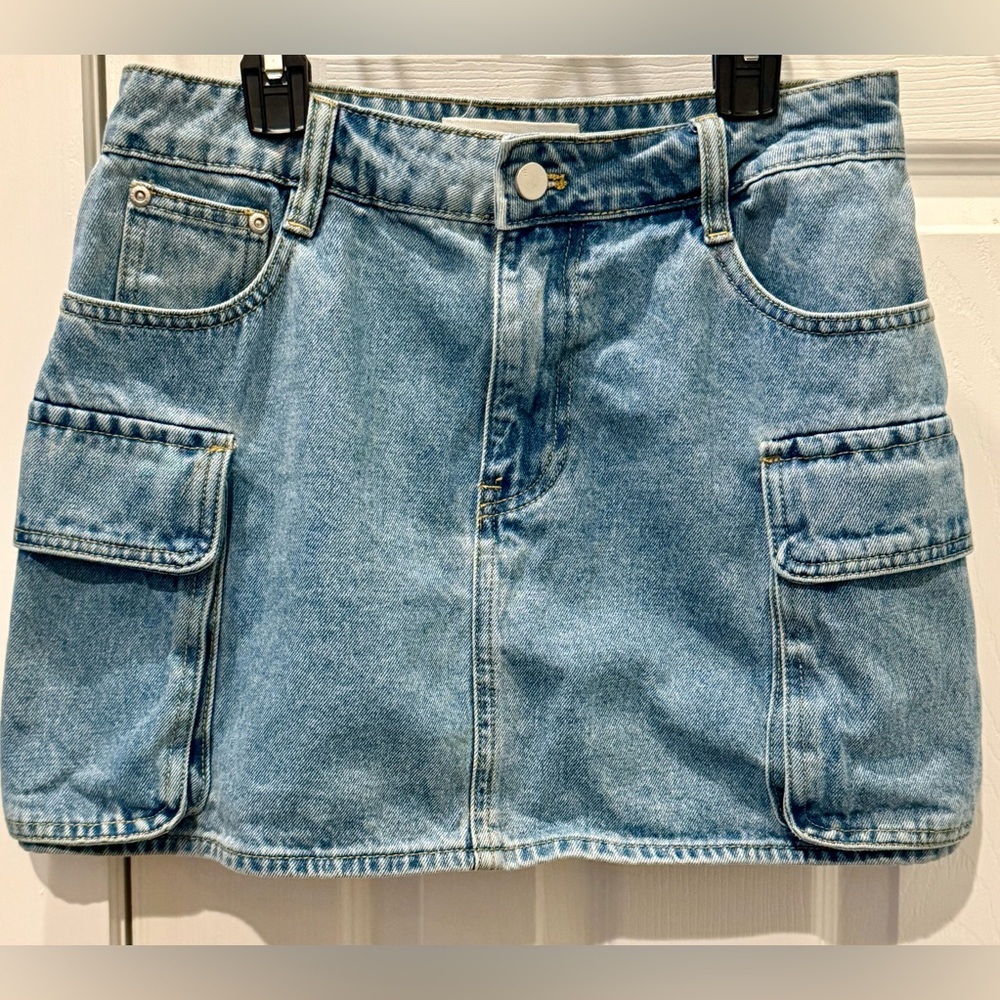 ENGLISH FACTORY Denim Mini Skirt - Picture 2 of 4